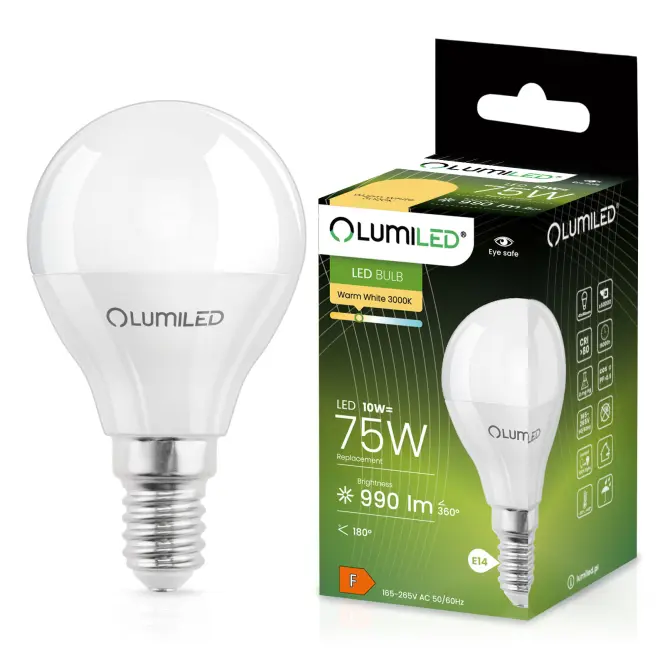 Żarówka LED kulka 10W E14 1055LM CB