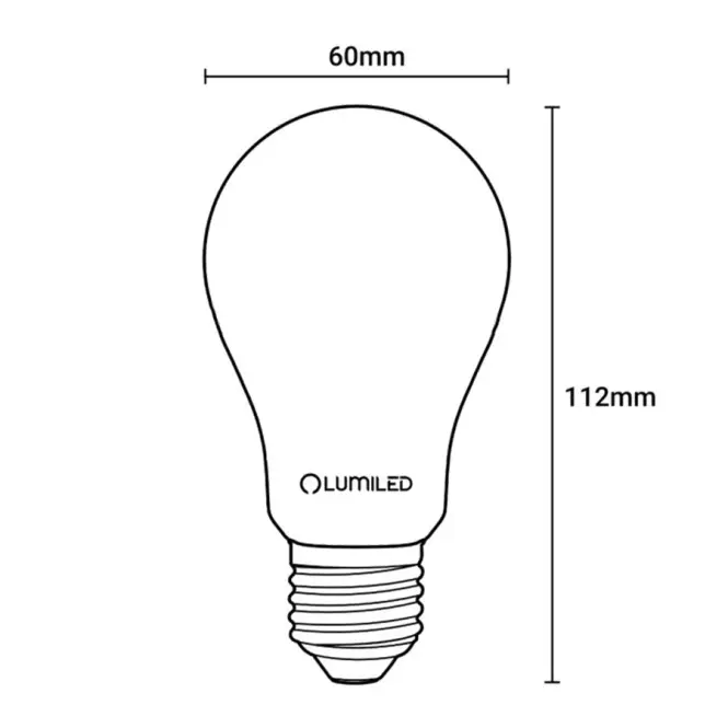 Żarówka LED A60 FIL FR 4W E27 840LM 3000K