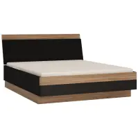 Łóżko 160 Monaco Moal02 Stirling Oak/ Czarny Mat