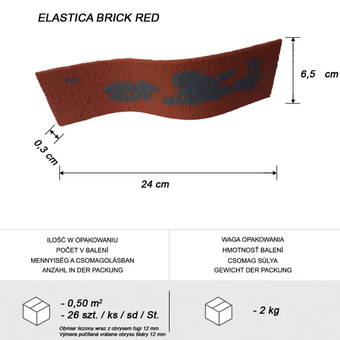 Elastyczna cegła Brick Red