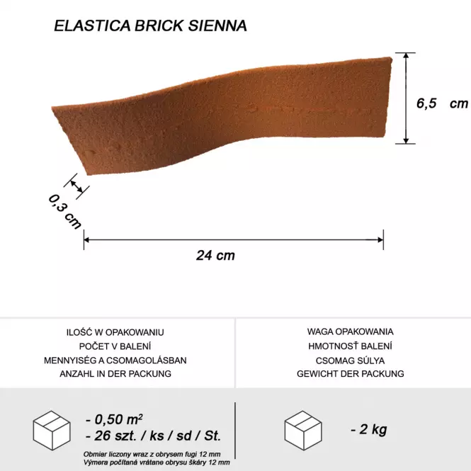 Elastyczna cegła Brick Siena