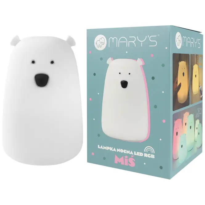 Lampka LED Marys Miś Duży biały RGB+WW + RC