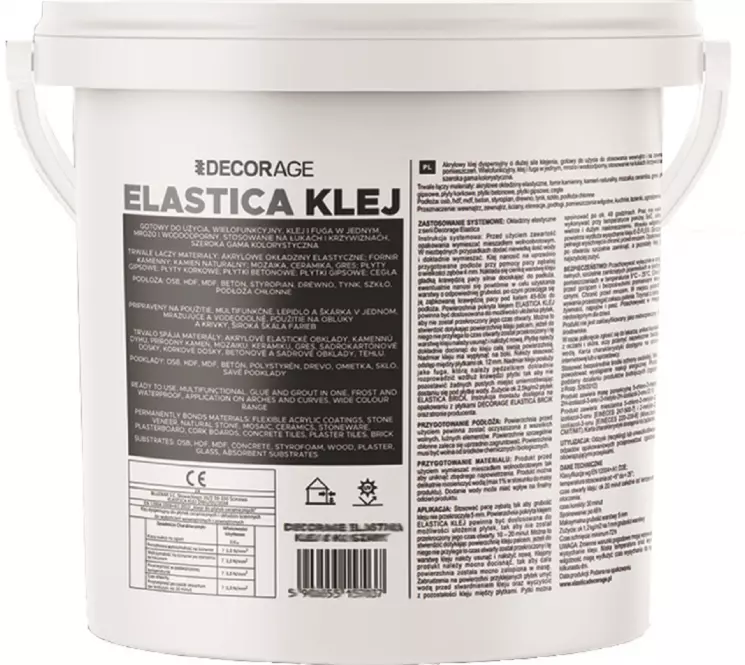 Klej – Fuga ELASTICA szary 8 kg