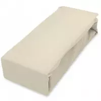 Prześcieradło jersey z gumką 90x200 kremowy