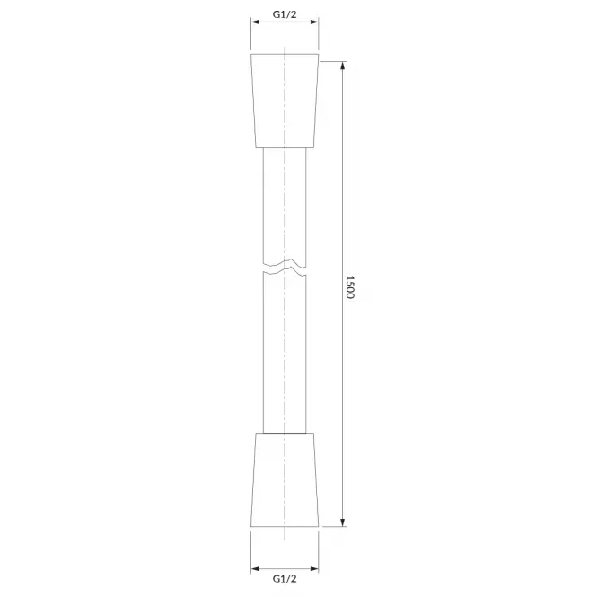 Wąż prysznicowy 150 cm chrom