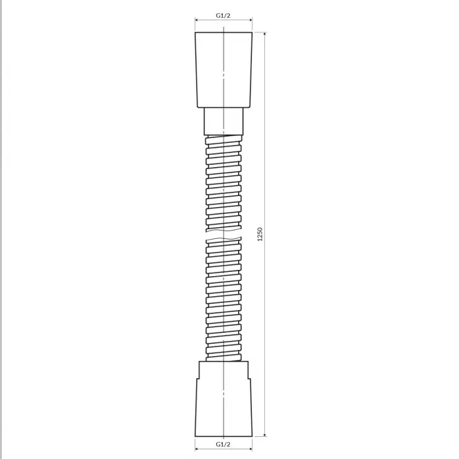 Wąż prysznicowy 150 cm czarny