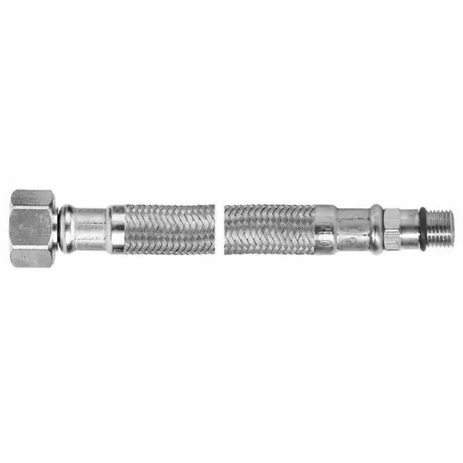 Wąż bateryjny w oplocie stalowym L-60 M10 x 1/2 krótki WBS82