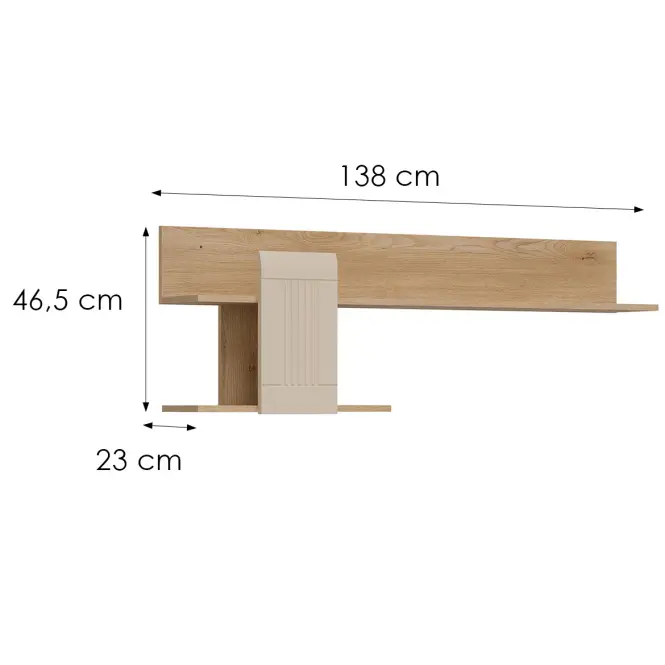 Półka Milton ML10 Cashmere,2