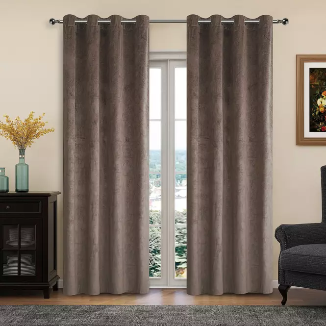 Zasłona na przelotkach LILI YC11931/280G/05/140X250 brąz