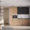 Kuchnia Luxeo 260 Dąb Puccini/Ryfla Czarna Set 2