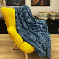 Koc Laura 170x220 cm 3 niebieski