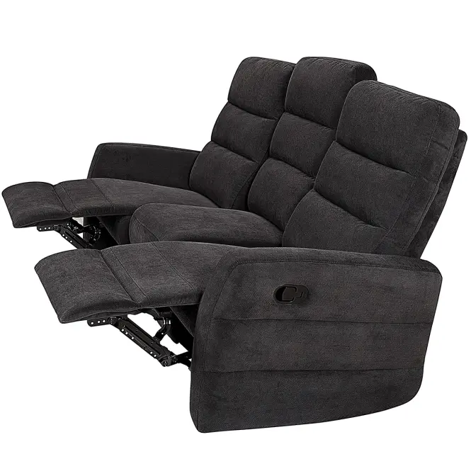 Sofa Belize 3SJ NLK314 czarna z funkcją relax