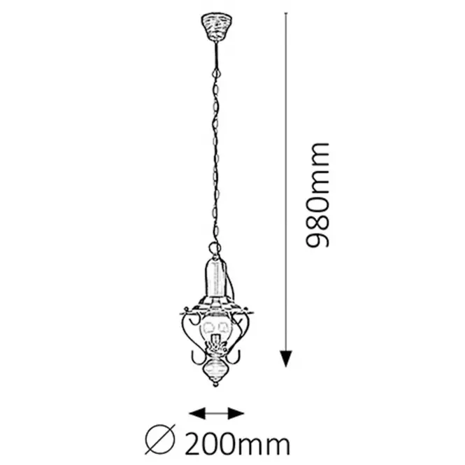 Lampa wisząca Enna 7869 LW1