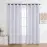 Firana na przelotkach Lena silver RP499 140x245 cm