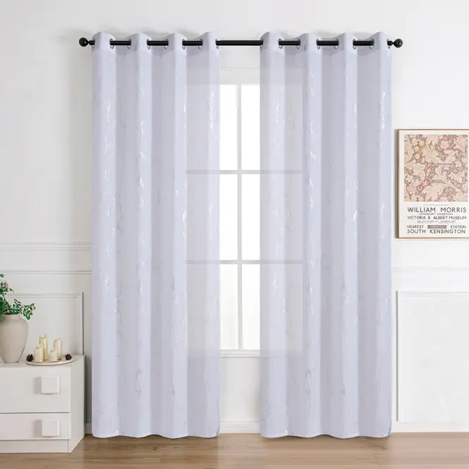 Firana na przelotkach Lena silver RP499 290x245 cm