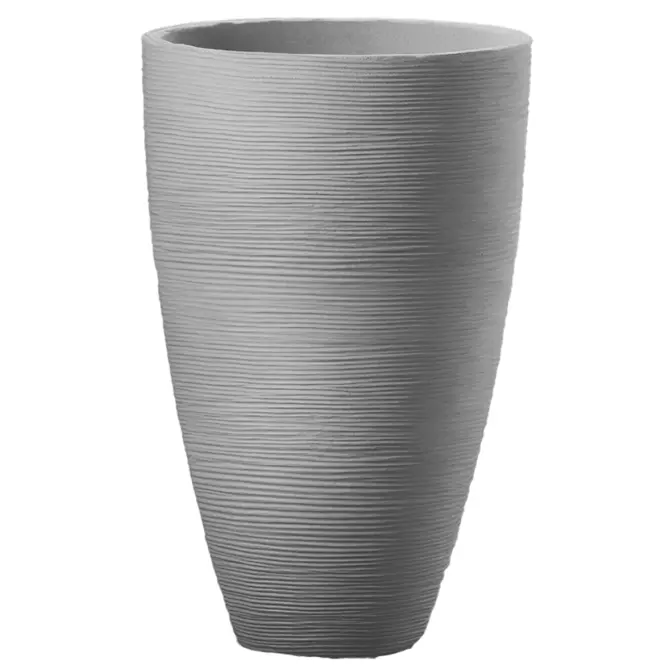 Donica ryflowana steingrau 45xh70 cm