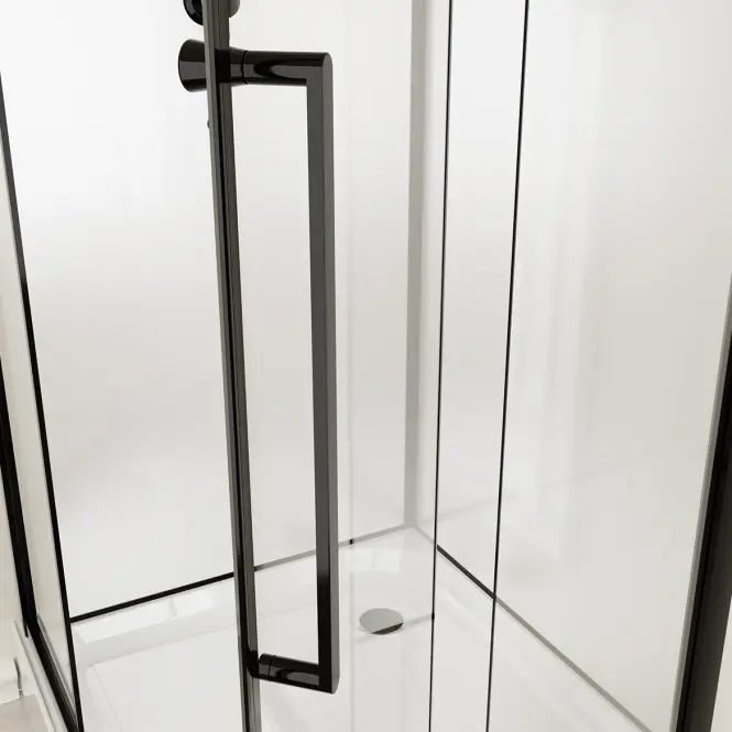 Kabina prysznicowa pięciokątna Elize 90x90 black,4