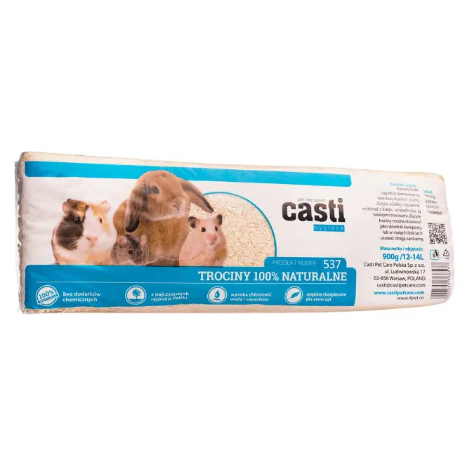 Casti trociny dla zwierząt zapach naturalny 12-14 l