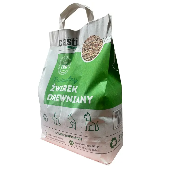 Casti żwirek drewniany uniwersalny zapach naturalny 5 l
