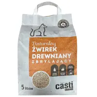 Casti żwirek drewniany zbrylający zapach naturalny 5 l