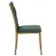 Krzesło Glamour 12510 zielone/złote,4