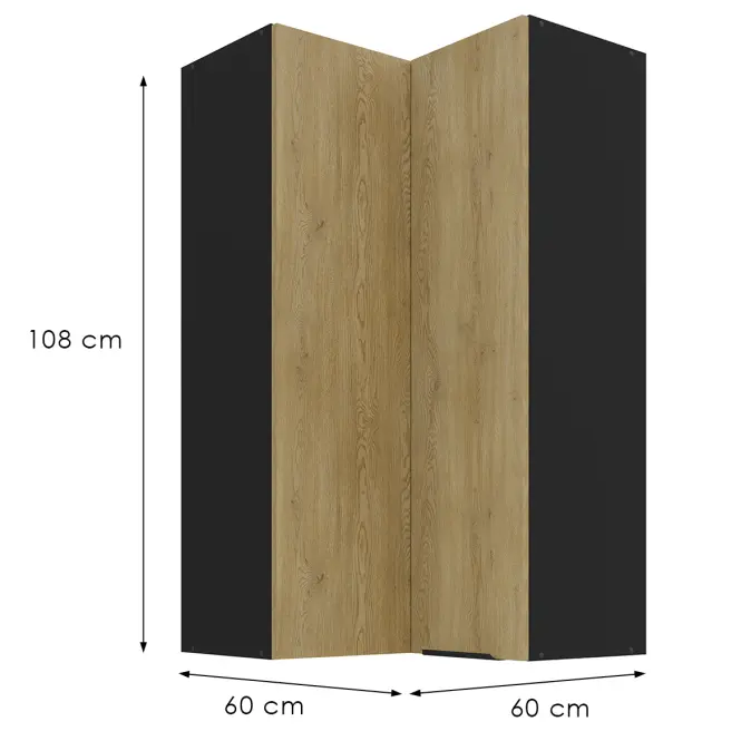 Szafka Kuchenna Cremona Bl 60x60 Gn-108 2f (90°),3