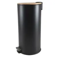 Kosz na śmieci 30 l czarny mat
