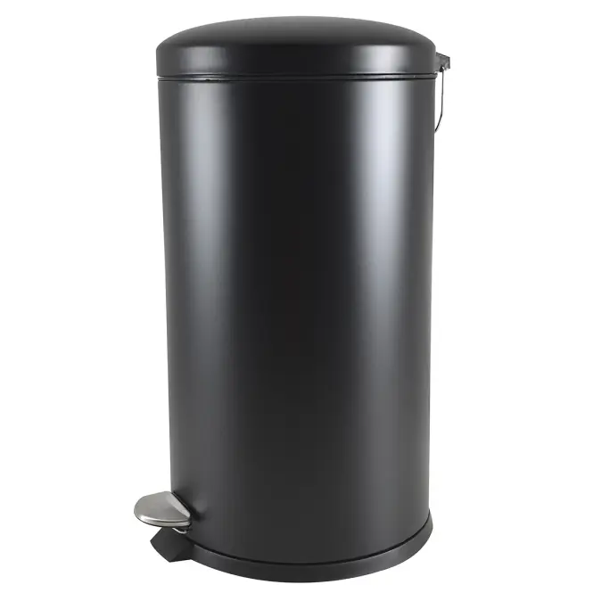 Kosz na śmieci 40 l czarny mat