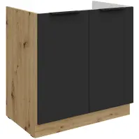 Szafka Kuchenna Aria-Bl/Ar Anti Fingerprint 80zl 2f Bb
