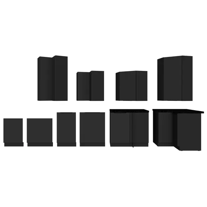 Szafka Kuchenna Aria-Bl/Bl Anti Fingerprint 40d 3s Bb