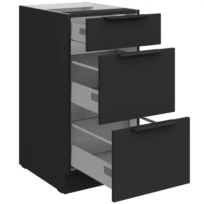 Szafka Kuchenna Aria-Bl/Bl Anti Fingerprint 40d 3s Bb