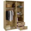 Szafa Mokkaro  Moks837-M802 1d2lud2sz Piaskowy/Dąb Mauvella,14