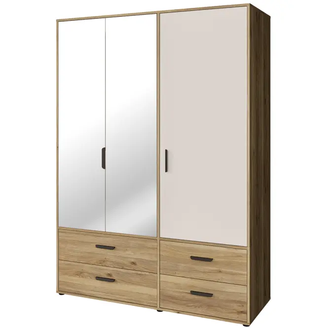 Szafa Mokkaro  Moks838-M802 1d2lud4sz Piaskowy/Dąb Mauvella