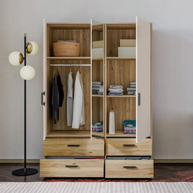 Szafa Mokkaro  Moks838-M802 1d2lud4sz Piaskowy/Dąb Mauvella,7