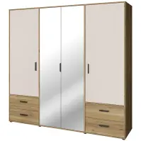 Szafa Mokkaro  Moks845-M802  2d2lud4sz Piaskowy/Dąb Mauvella
