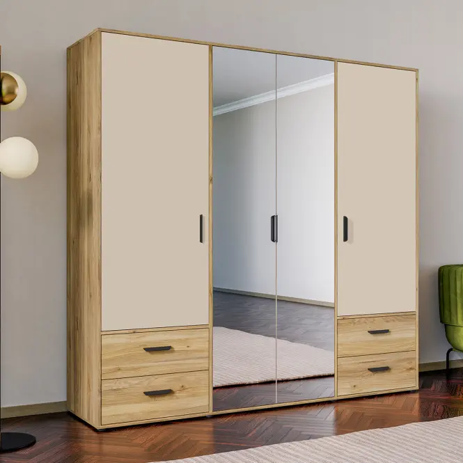 Szafa Mokkaro  Moks845-M802  2d2lud4sz Piaskowy/Dąb Mauvella,15