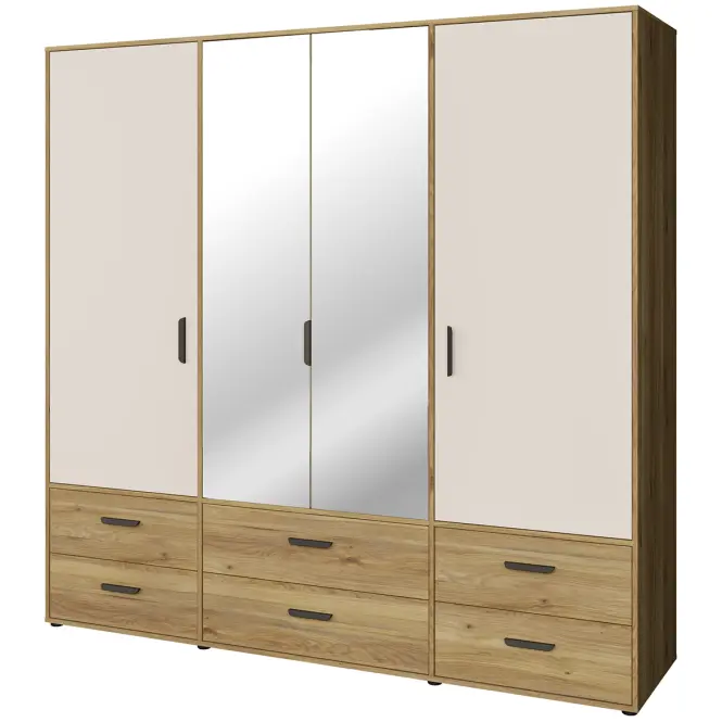 Szafa Mokkaro  Moks846-M802  2d2lud6sz Piaskowy/Dąb Mauvella