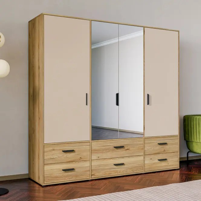 Szafa Mokkaro  Moks846-M802  2d2lud6sz Piaskowy/Dąb Mauvella