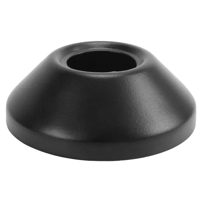 Rozeta 3/4˝ stożek czarna h-25, d-70 z gwintem
