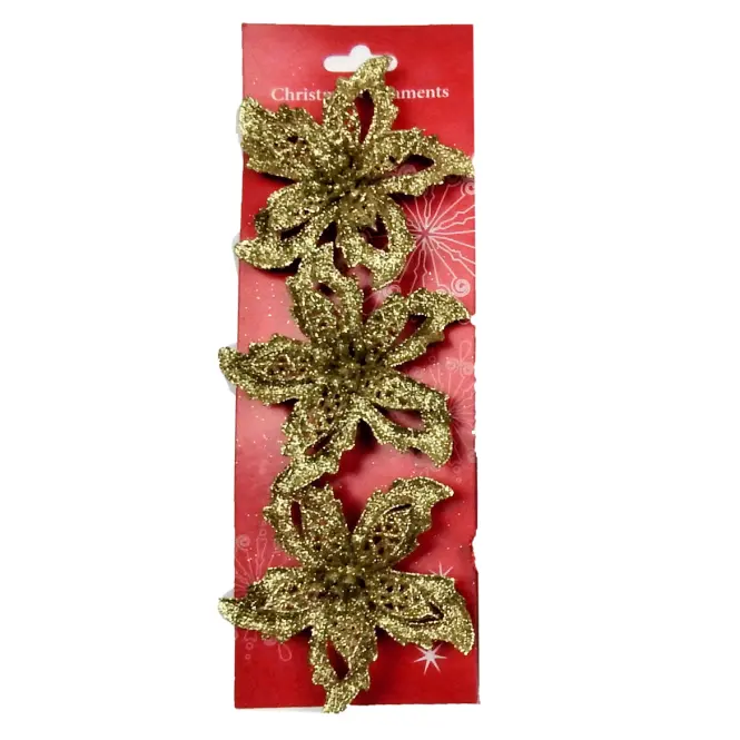 Poinsetia 9cm 3szt mix 41804