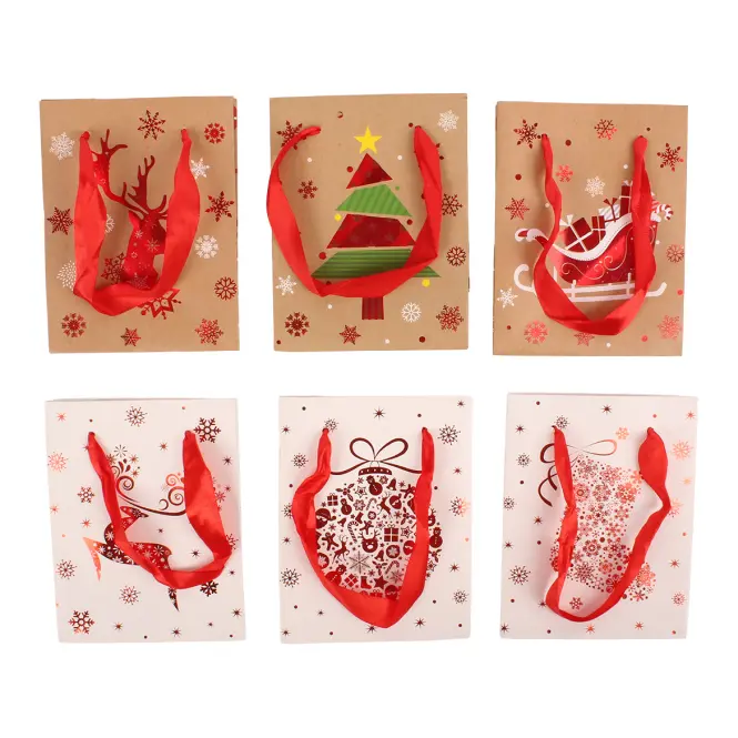 Torebka na prezent 15.5x12x7cm mix 39772
