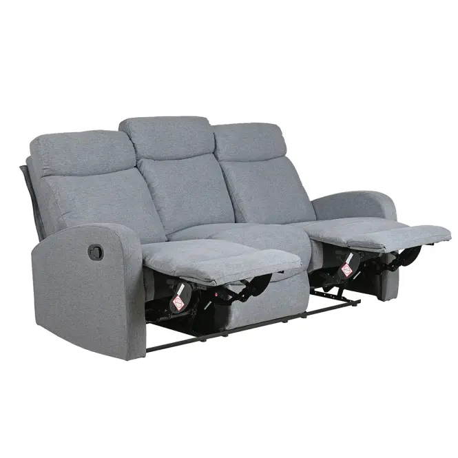 Sofa Sophie 3S szara z funkcją relax