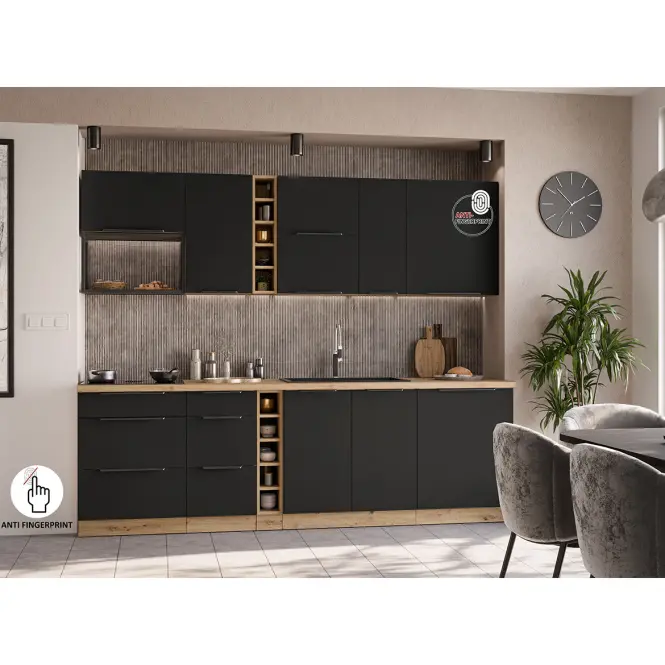 Kuchnia Aria BL/AR 255 cm bez blatu
