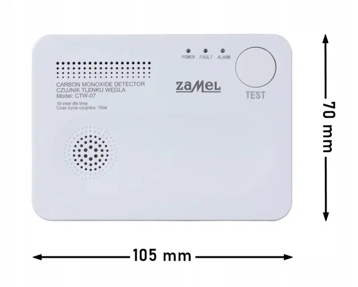 Czujnik tlenku węgla bateryjny CTW-07