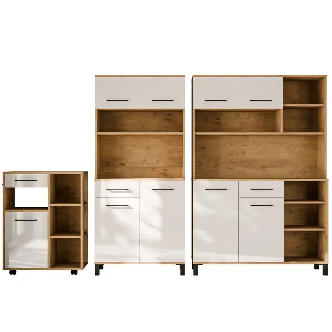 Buffet Linda Biały/Dąb Lancelot 80 (VIGO)