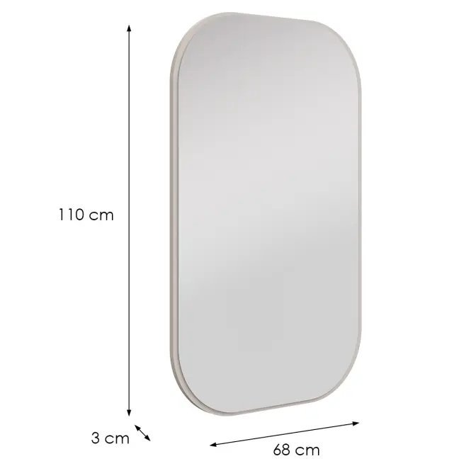 Lustro Ovalio 702  Beż Piaskowy