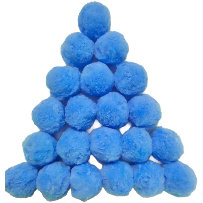 Kule do filtracji 0.5 kg niebieskie