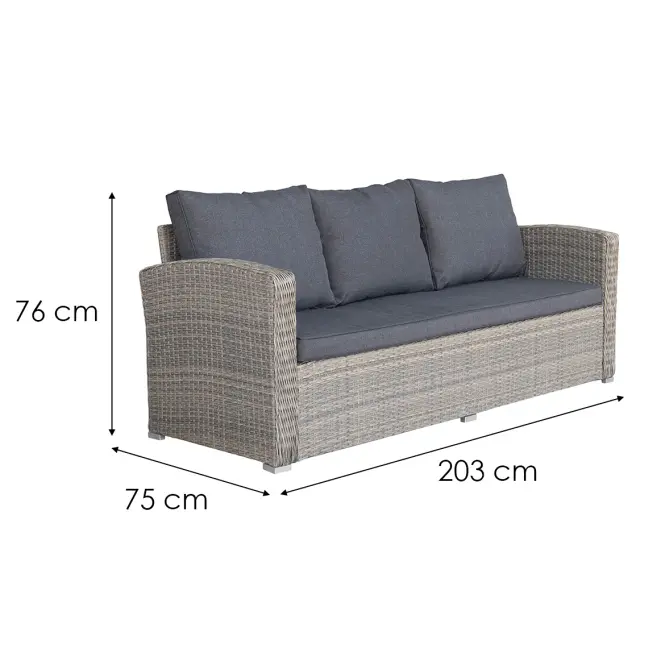 Komplet mebli ogrodowych Bjerka 13275 grey