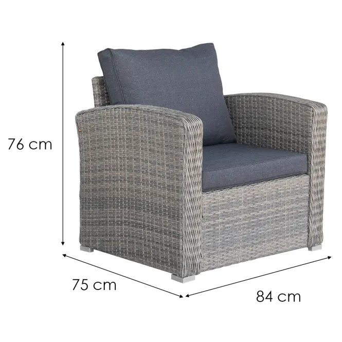 Komplet mebli ogrodowych Bjerka 13275 grey