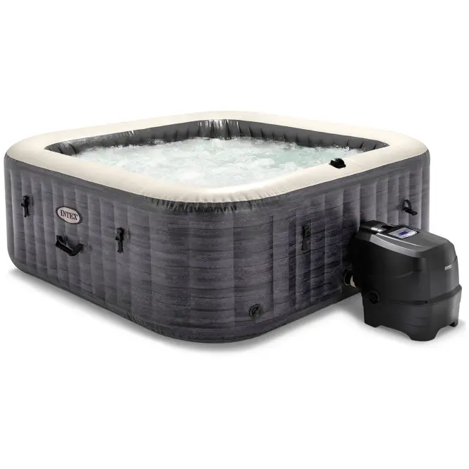 Jacuzzi ogrodowe z hydromasażem SPA 1.96x0.71m Greystone square 28452NP